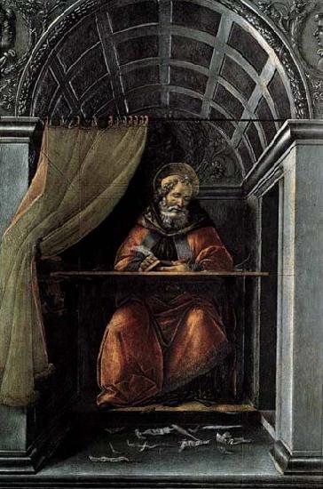 BOTTICELLI, Sandro St Augustine in His Cell oil painting image